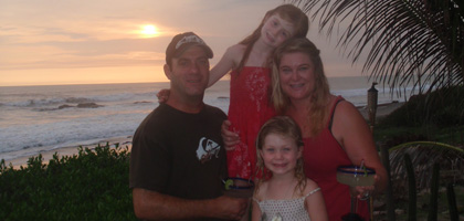 Rob, Berenda, Christina (4) and Grace (3) Dillon, Torrance, CA